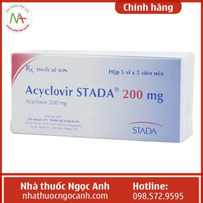 giá Acyclovir Stada 200mg