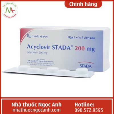 Acyclovir Stada 200mg giá