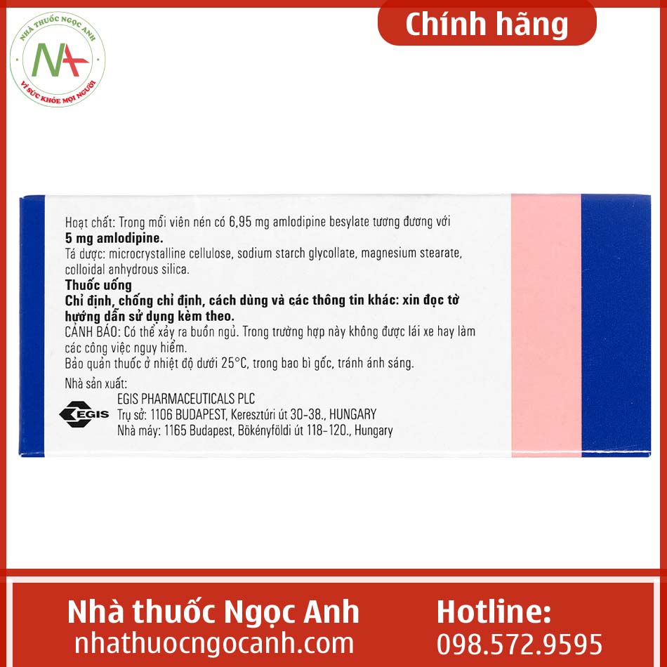 Hộp thuốc Cardilopin 5mg