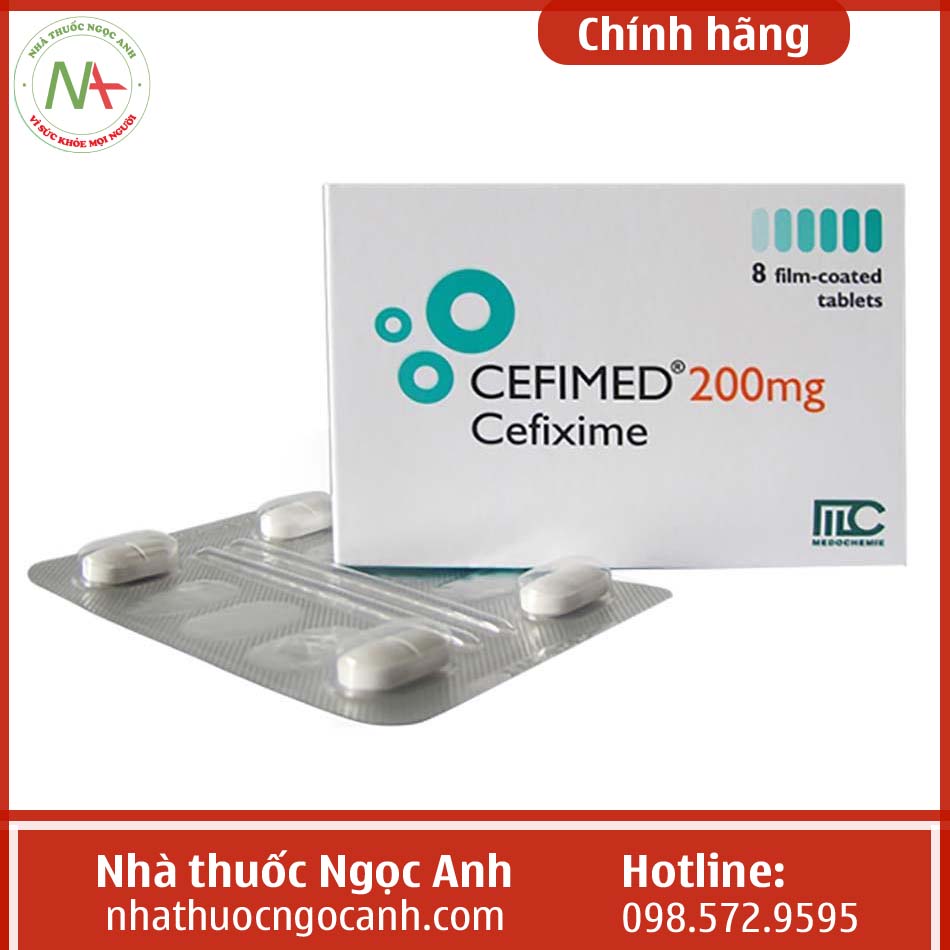 Hộp thuốc Cefimed 200mg