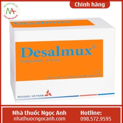 Hộp thuốc Desalmux 375mg (dạng bột)