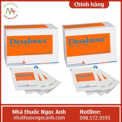 Hộp thuốc Desalmux 375mg (dạng bột)