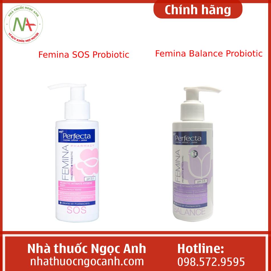 Femina SOS Probiotic và Femina Balance Probiotic