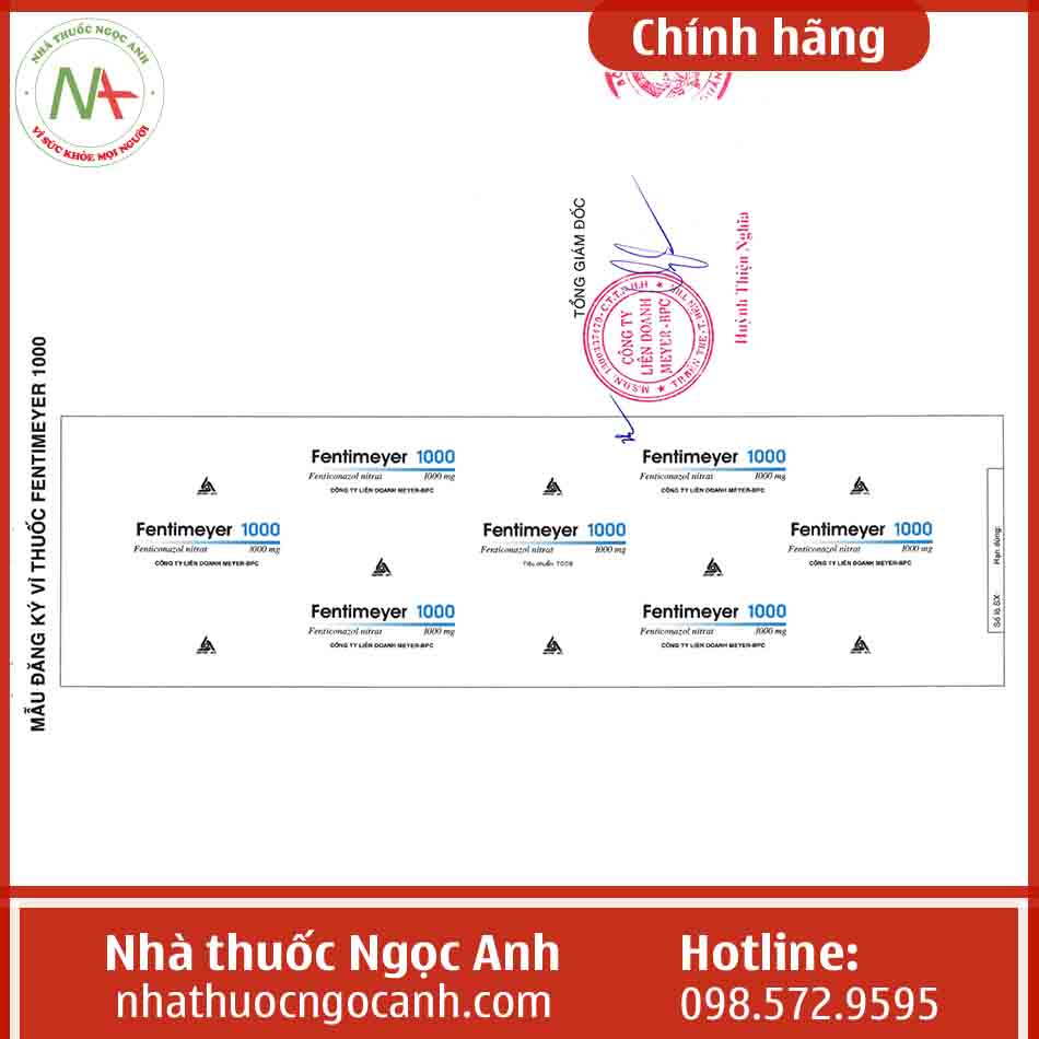 Nhãn thuốc Fentimeyer 1000