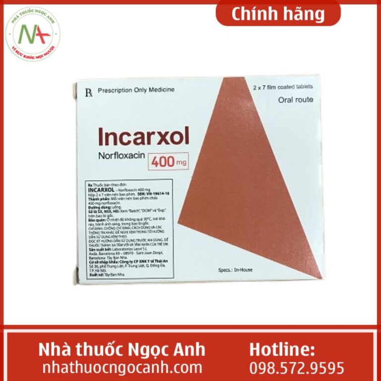 Thuốc Incarxol 400mg hiện có giá bao nhiêu?