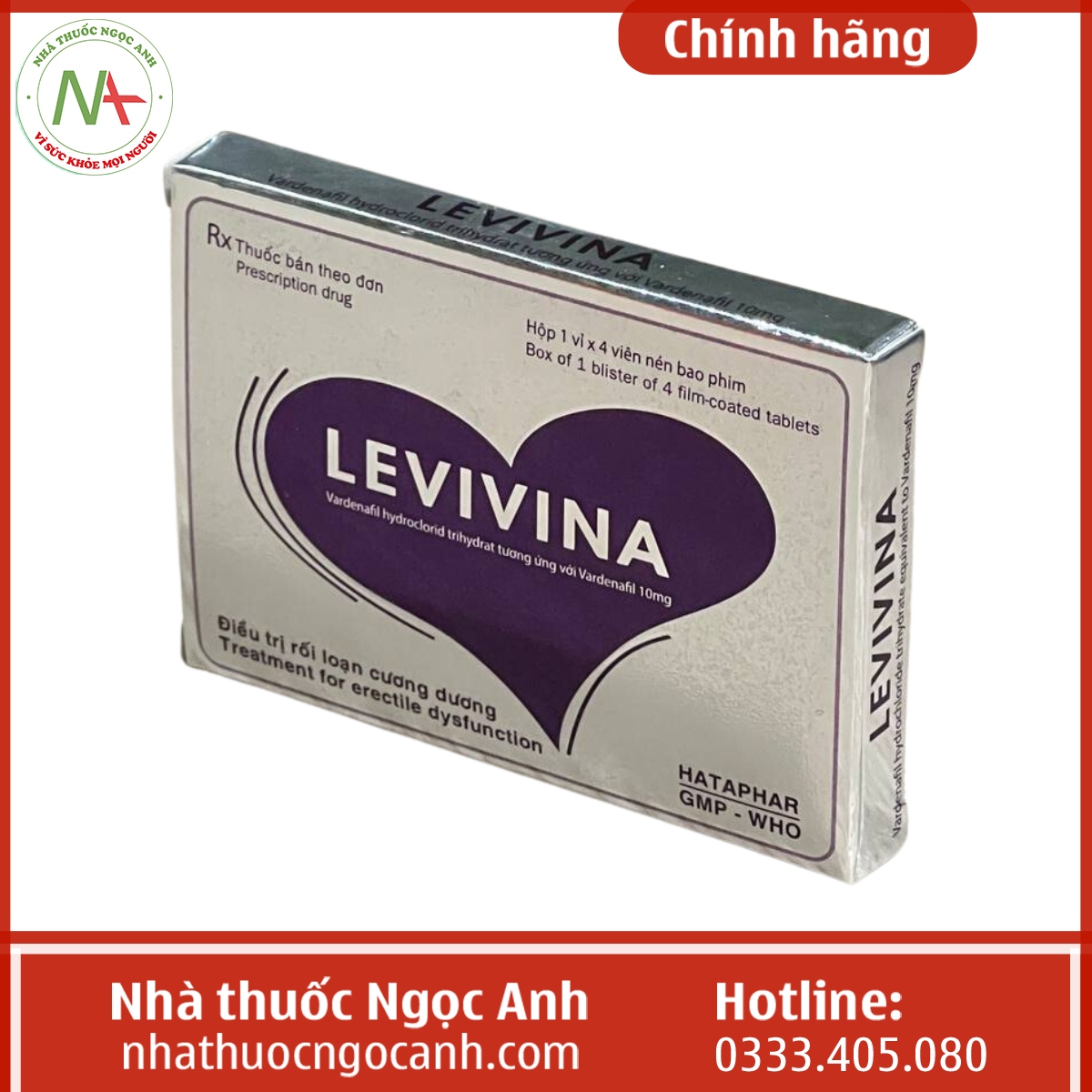 Hộp Levivina 10mg