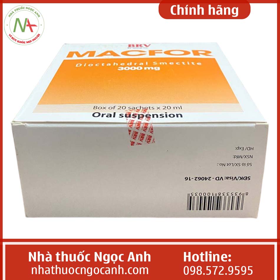 Hộp thuốc Macfor 3000mg