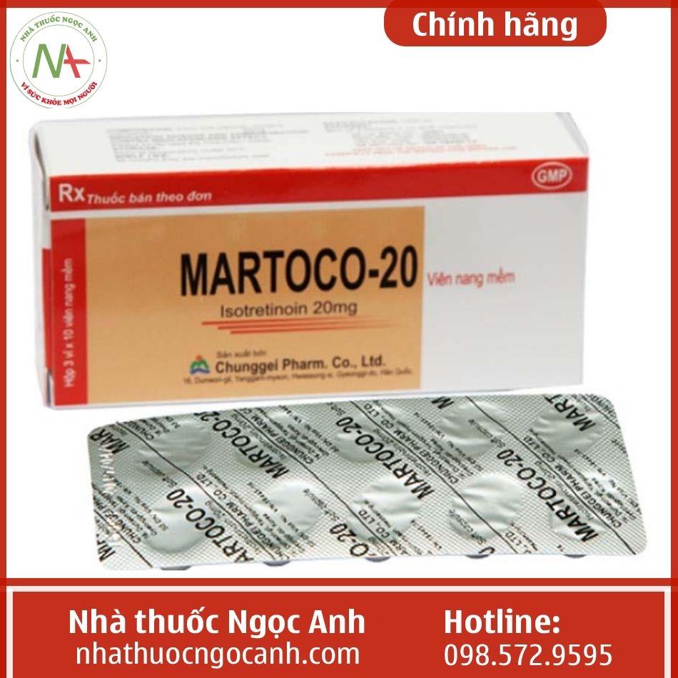 Chỉ định của thuốc Martoco 20