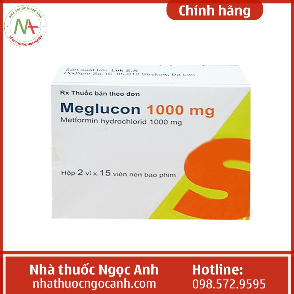 Thuốc Meglucon 1000mg hiện có giá bao nhiêu?