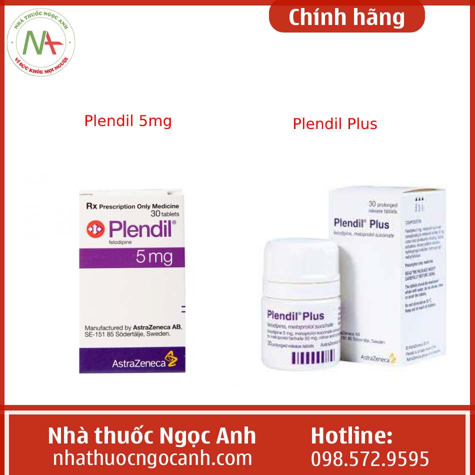 Plendil 5mg và Plendil Plus