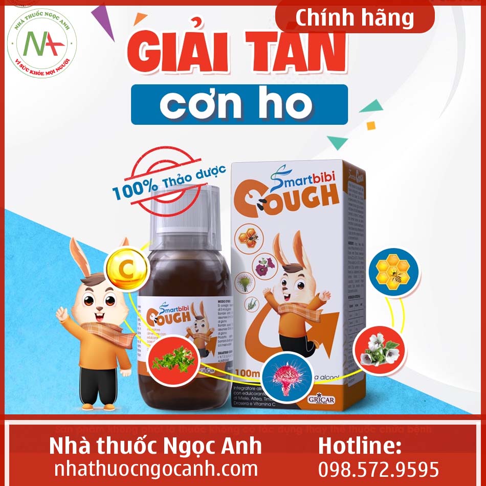 Thành phần 100% tự nhiên của Smartbibi Cough