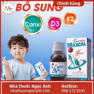 Smartbibi Maxcal bổ sung canxi, vitamin D3, K2