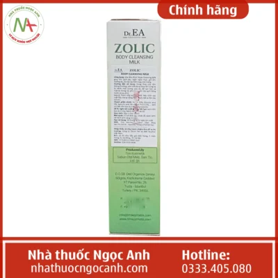 Hộp Sữa tắm Dr.EA Body Zolic Body Cleansing Milk 150ml