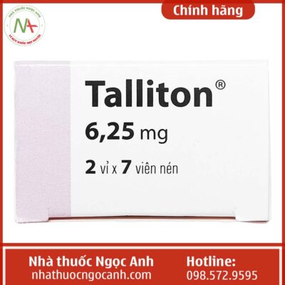 Hộp thuốc Talliton 6.25mg