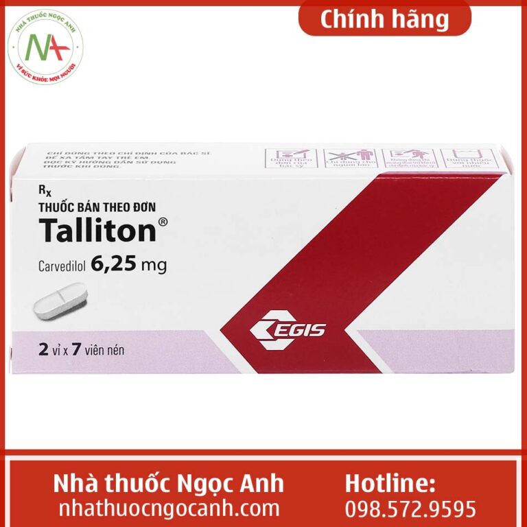 Hộp thuốc Talliton 6.25mg