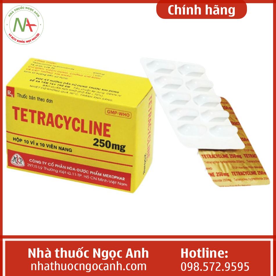 Tetracycline 250mg Mekophar