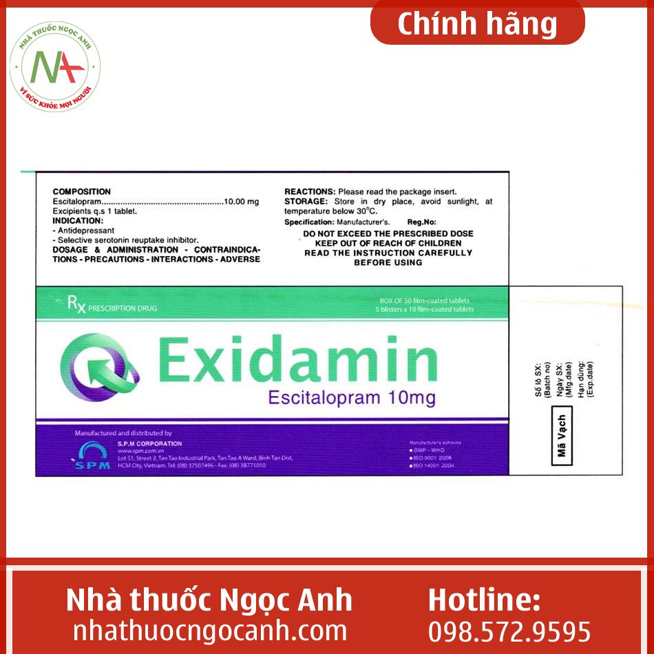 Thuốc Exidamin 10mg là thuốc gì?