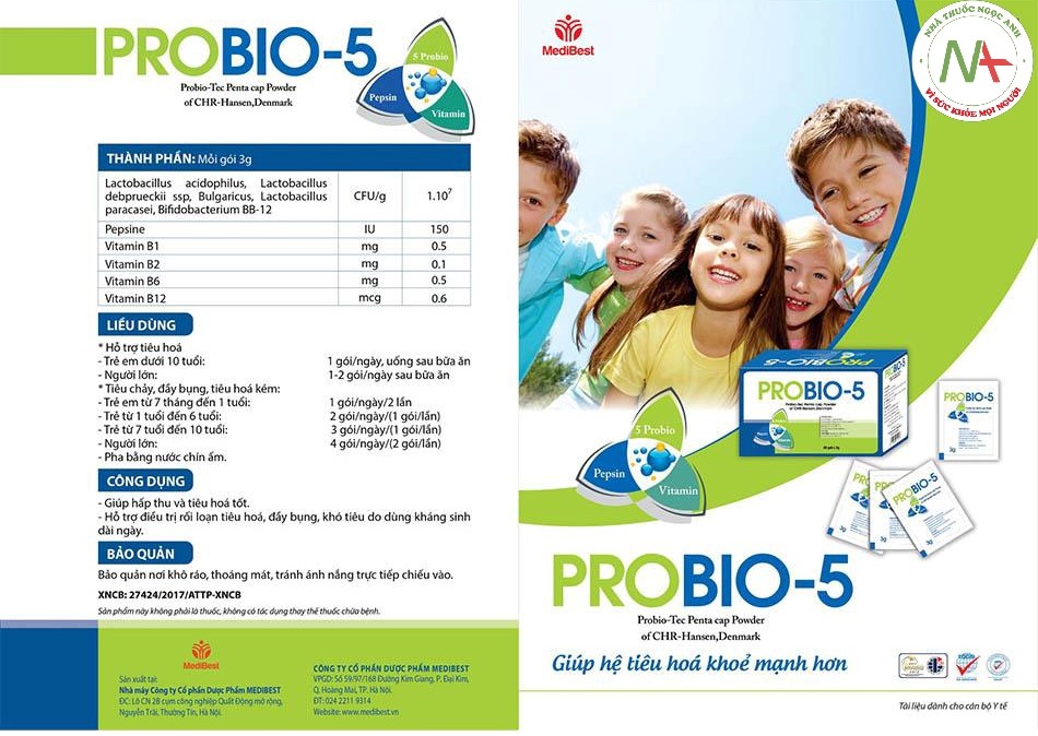 Tờ hướng dẫn sử dụng Probio-5