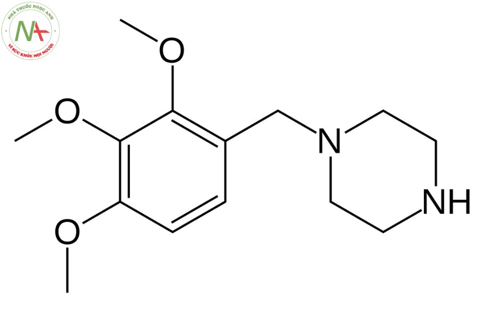 Cấu trúc phân tử Trimetazidin