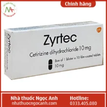 Hộp thuốc Zyrtec 10mg