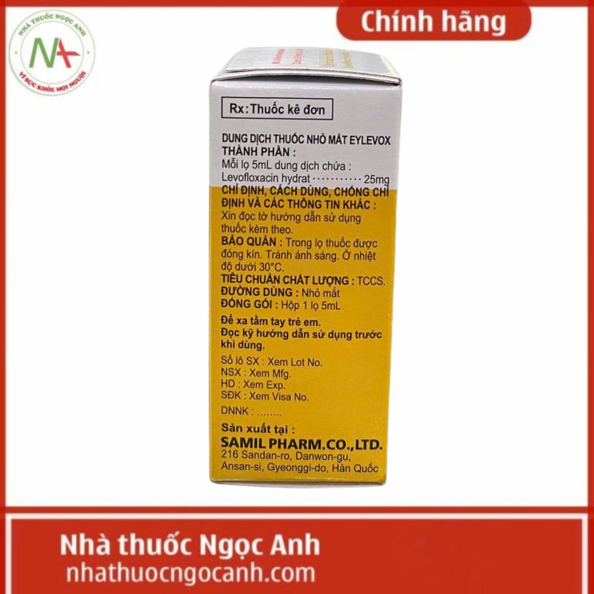 Eylevox ophthalmic Solution 5ml