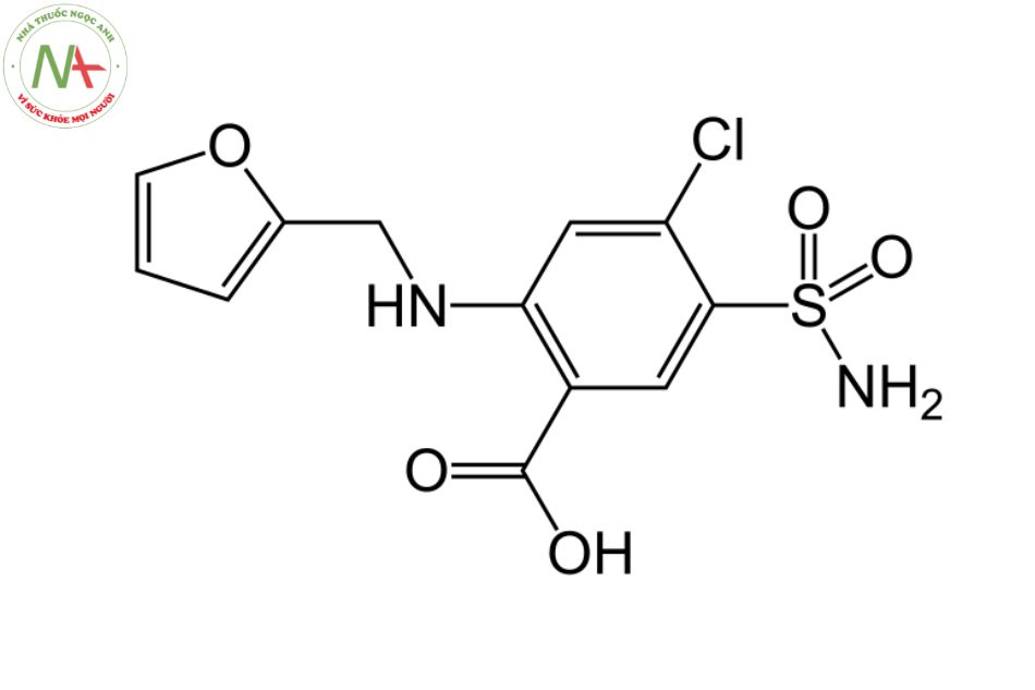 Cấu trúc phân tử furosemid