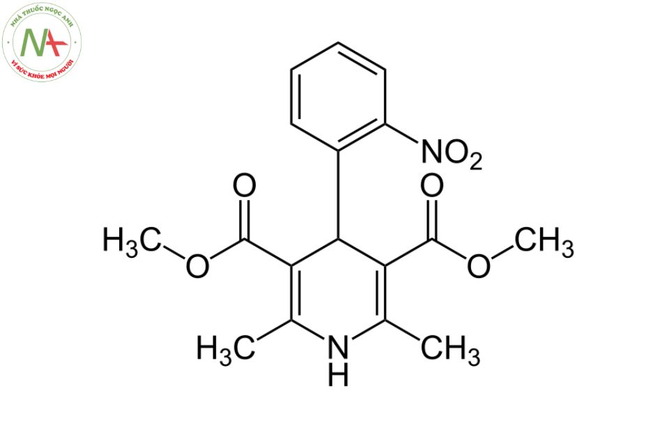 Cấu trúc phân tử nifedipin