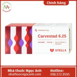 Hướng dẫn sử dụng thuốc Carvestad 6.25mg Stella