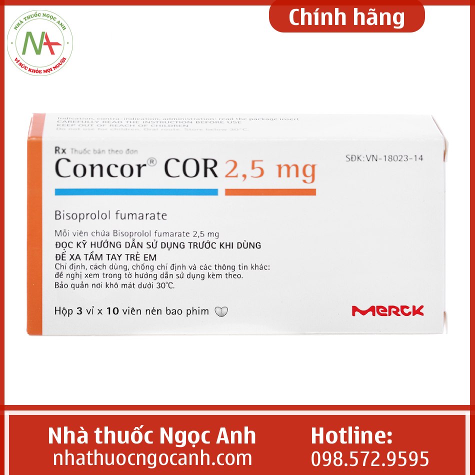 Thuốc huyết áp Concor 2.5mg có thể dùng cho người già không?
