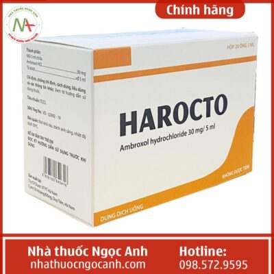 Thuốc Harocto 30mg/5ml có tác dụng gì? Giá bao nhiêu? Mua ở đâu