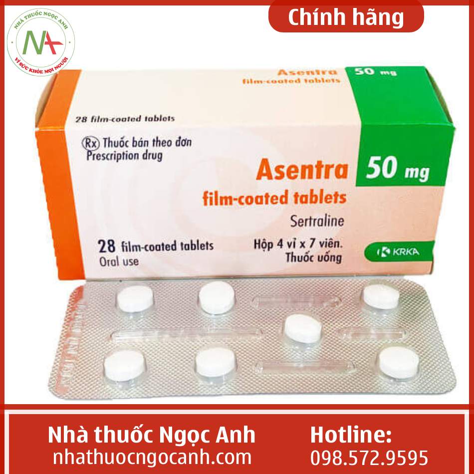 Asentra 50mg film-coated tablets