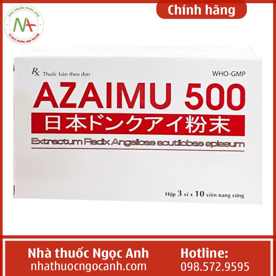 Hộp thuốc Azaimu 500