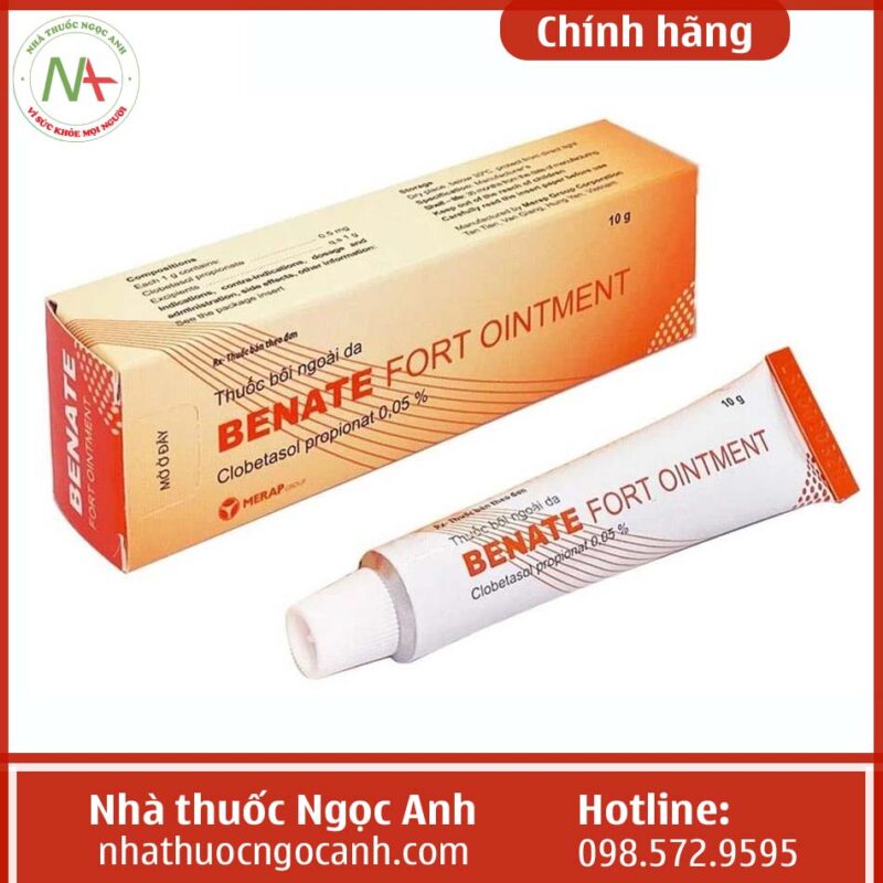 Thuốc Benate Fort Ointment 10g là thuốc gì, giá bao nhiêu, mua ở đâu?