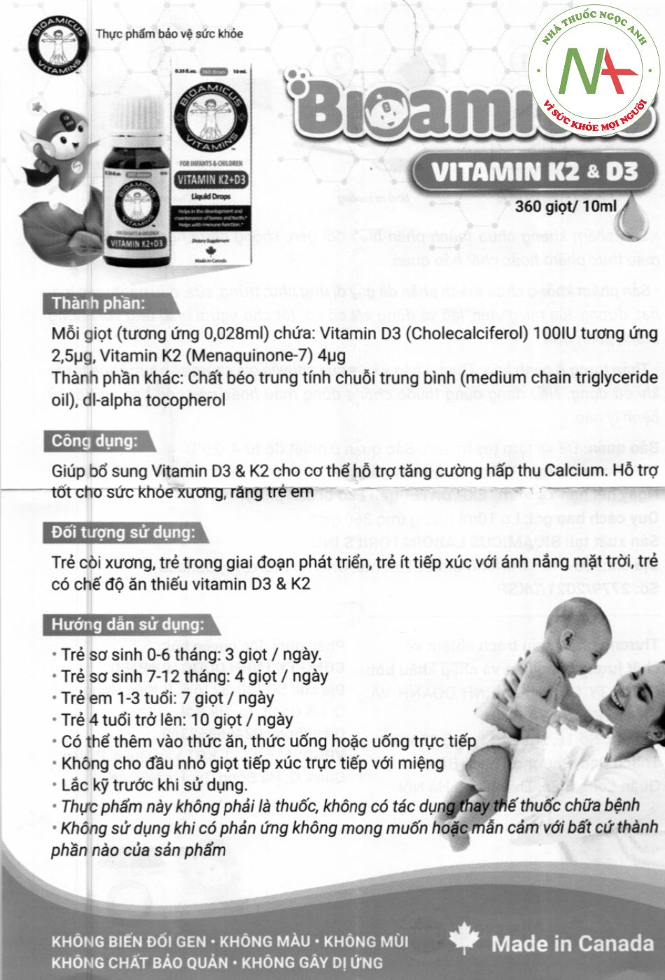 HDSD BioAmicus Vitamin D3K2