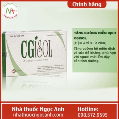 CGisol hỗ trợ tăng cường miễn dịch