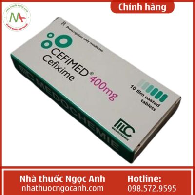 Hộp thuốc Cefimed 400mg