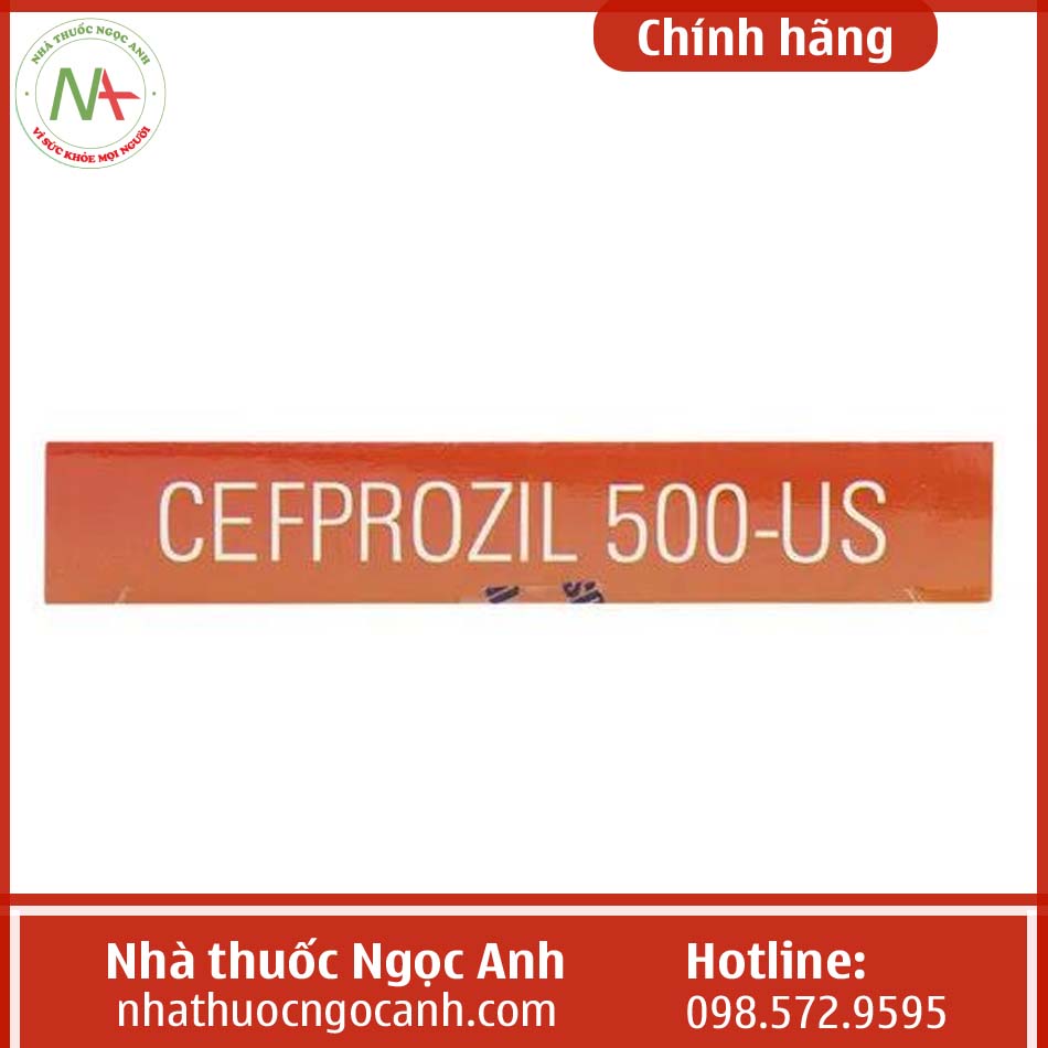 Hộp thuốc Cefprozil 500-US