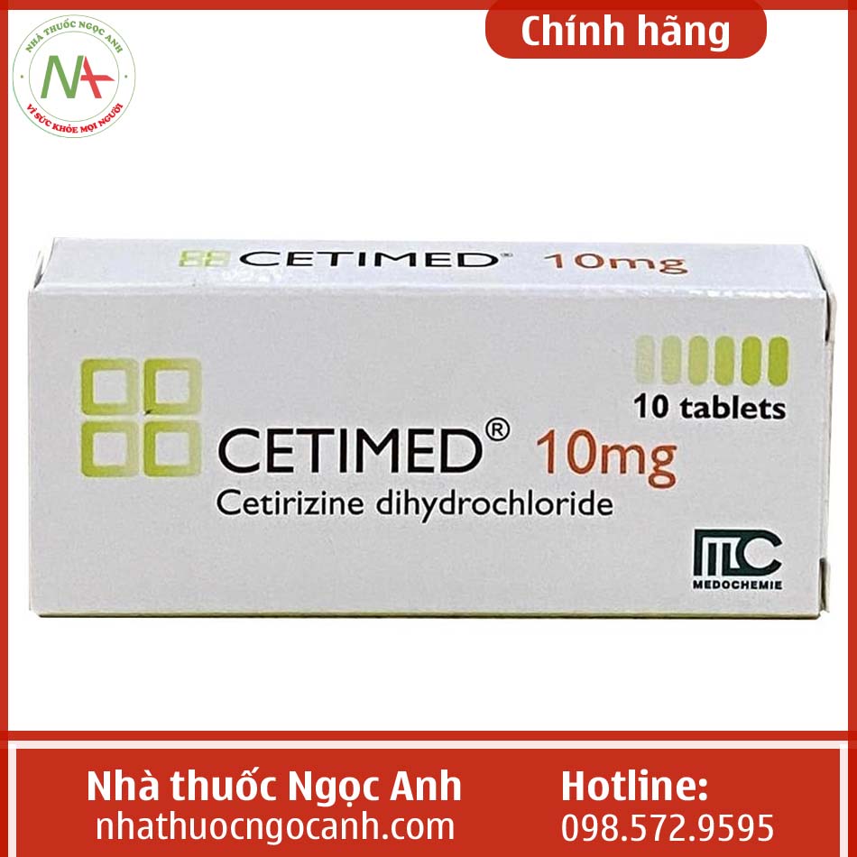Hộp thuốc Cetimed 10mg