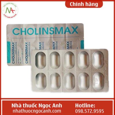 Vỉ thuốc Cholinsmax 500mg