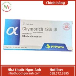 Hộp thuốc Chymorich 4200 UI