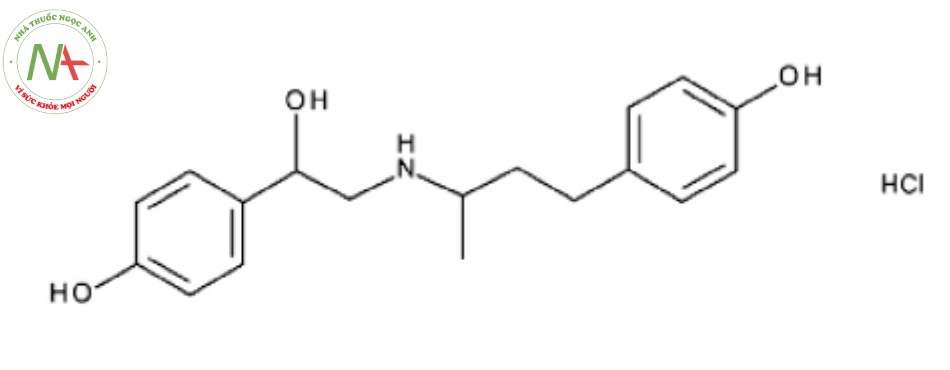 Công thức hóa học của Ractopamin hydroclorid