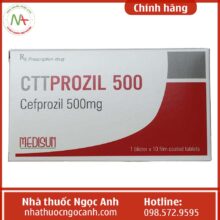 Hộp thuốc Cttprozil 500