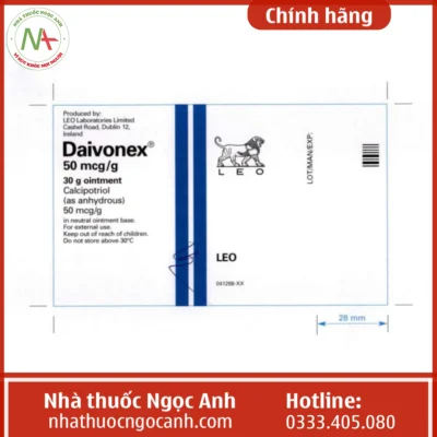 Nhãn thuốc Daivonex