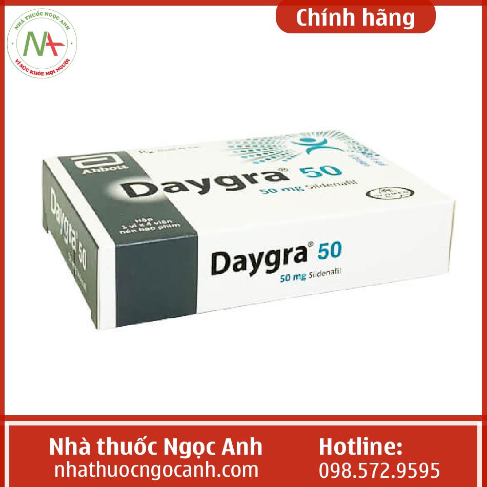 Daygra Thuốc Daygra 50 là thuốc gì, mua ở đâu, giá bao nhiêu, tác dụng gì?