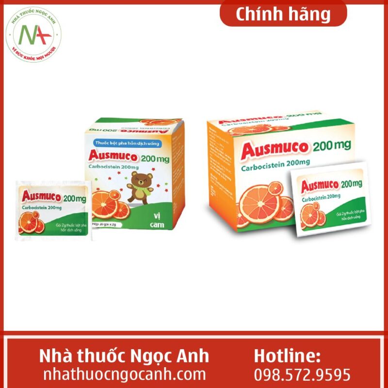 Thuốc Ausmuco 200mg là thuốc gì, có tác dụng gì, mua ở đâu, giá bao nhiêu?