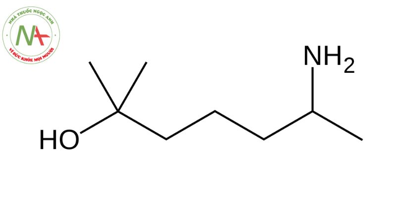 Cấu trúc phân tử Heptaminol 