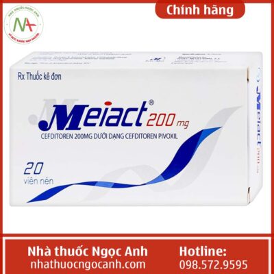 Hộp thuốc Meiact 200mg