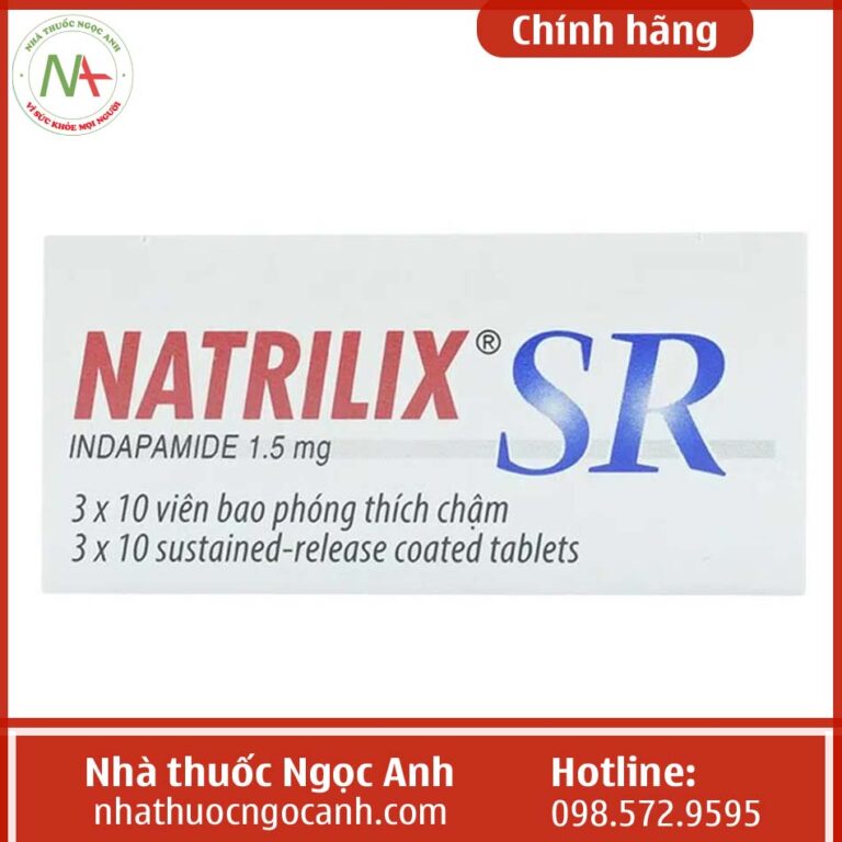 Thuốc Natrilix SR 1.5mg là thuốc gì, giá bao nhiêu, mua ở đâu?