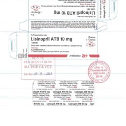 Nhãn Lisinopril ATB 10mg