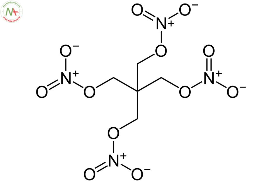 Cấu trúc phân tử Pentaerythritol tetranitrate